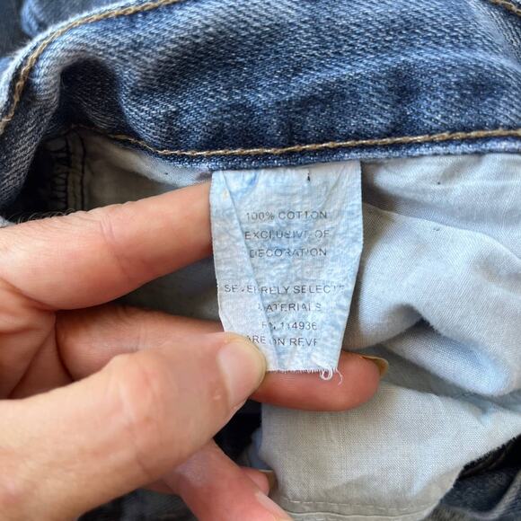 FLYPAPER Straight Leg Mens Jeans Size 38x30 Embroidered Pocket Western Y2K Loose - Picture 12 of 14